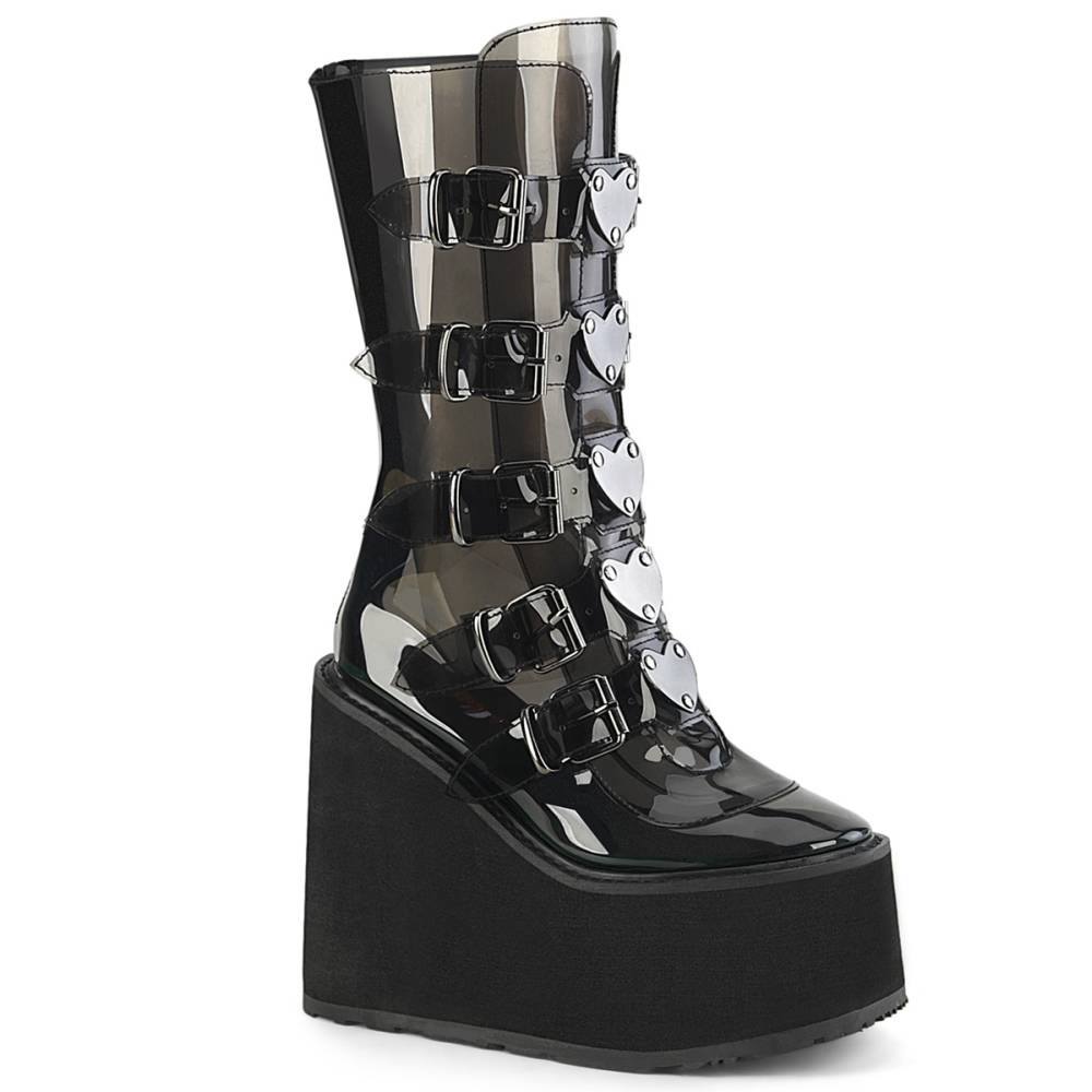 DemoniaCult - SWING230C Bottes de plateforme - Noir Product image